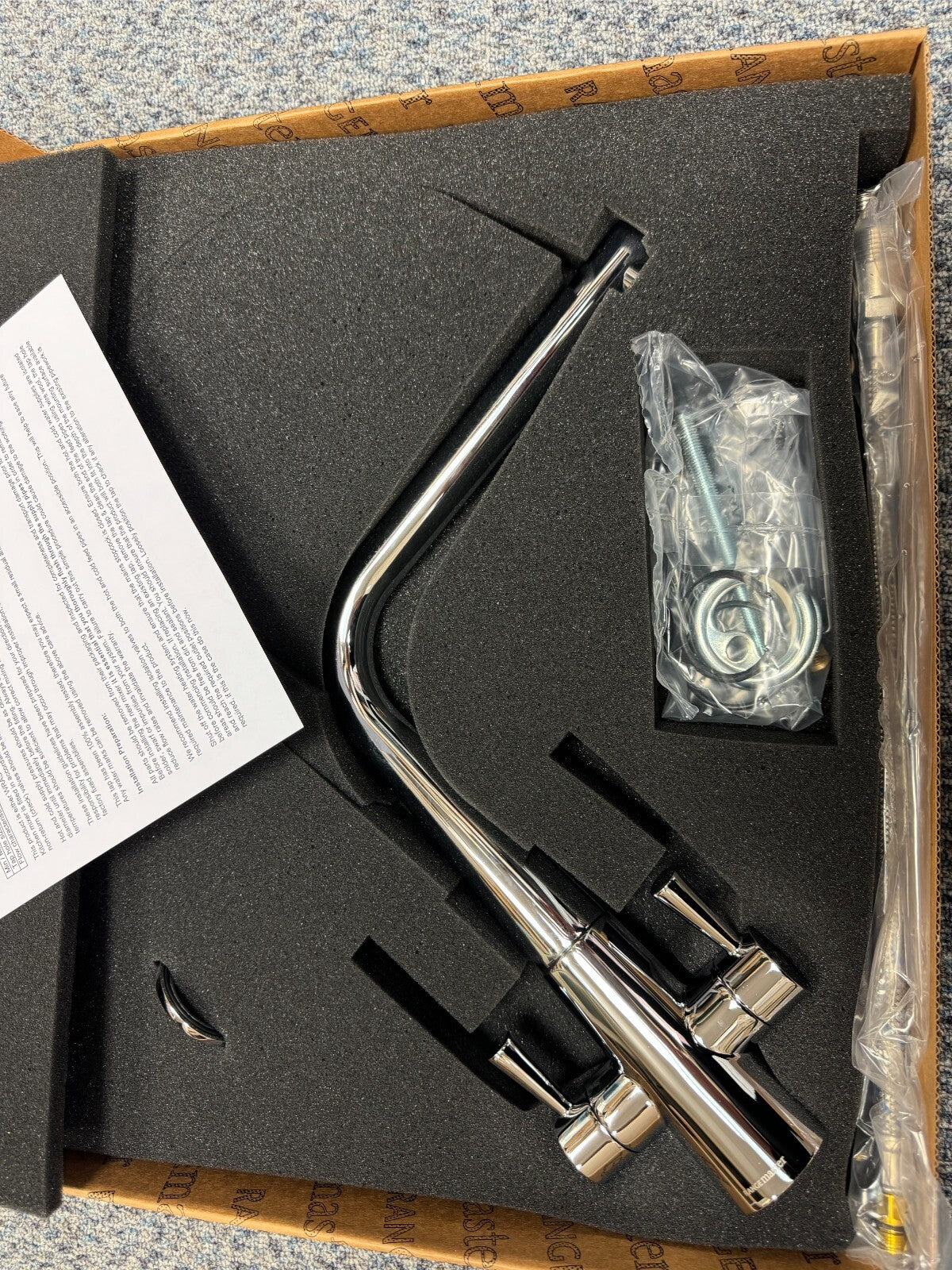 New Rangemaster Conical Mono bloc Kitchen Tap TCOSL1CM chrome dual lever