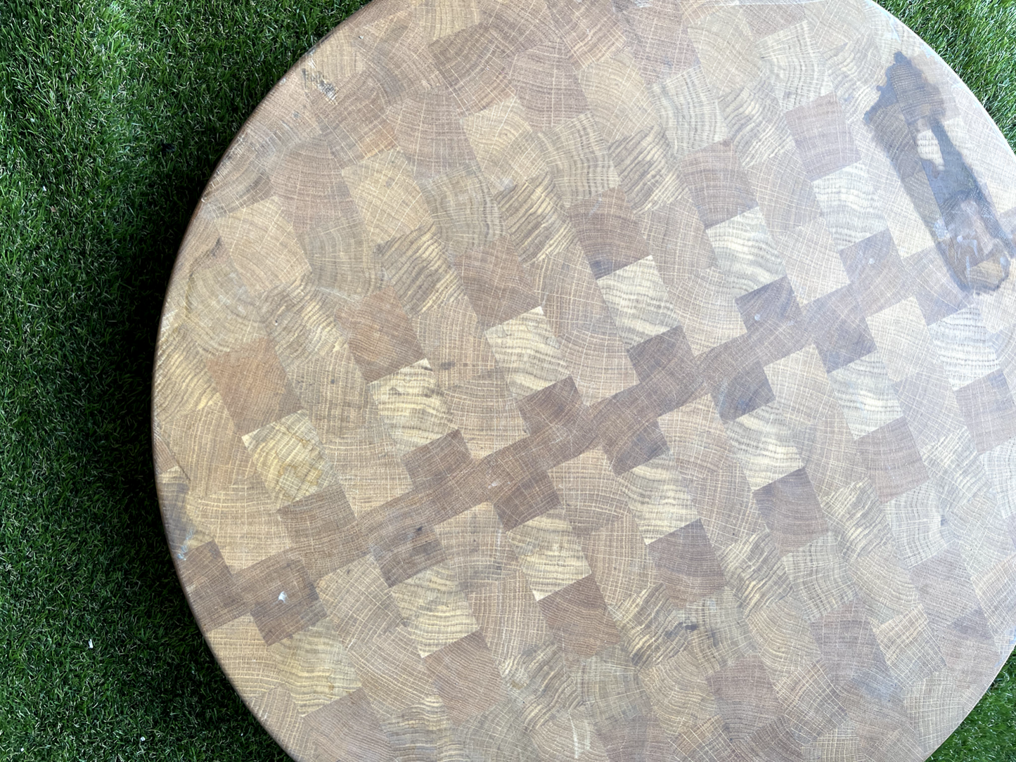 Ex Display Round Butchers Chopping board table work surface Island