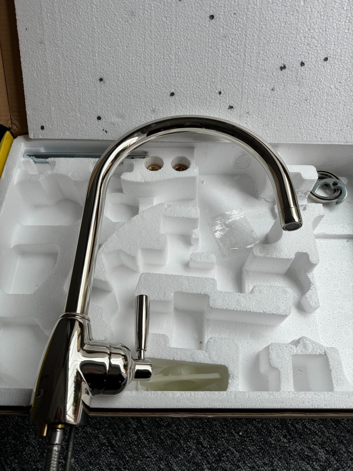 New Perrin & Rowe Mimas Tap 4841 Kitchen single lever mixer tap NICKEL