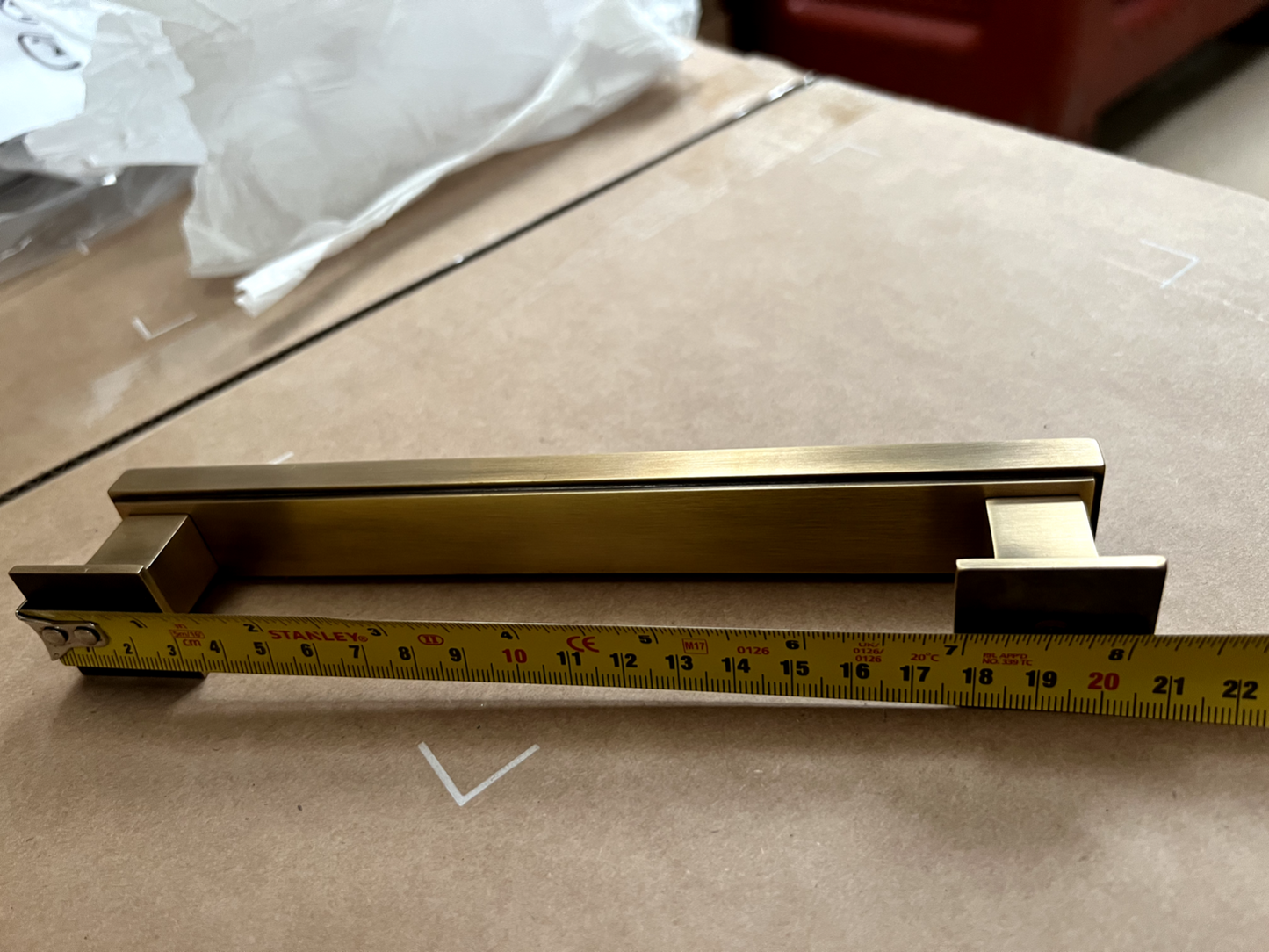 New Solid Brass Jefferson style Cabinet Handle Pull 203mm kitchen Bathroom