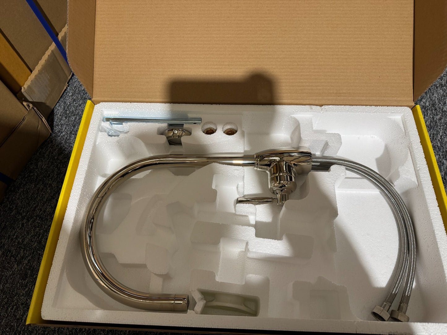 NEW Perrin & Rowe 4841NI Mimas Single Lever Tap with C Spout NICKEL BR4179