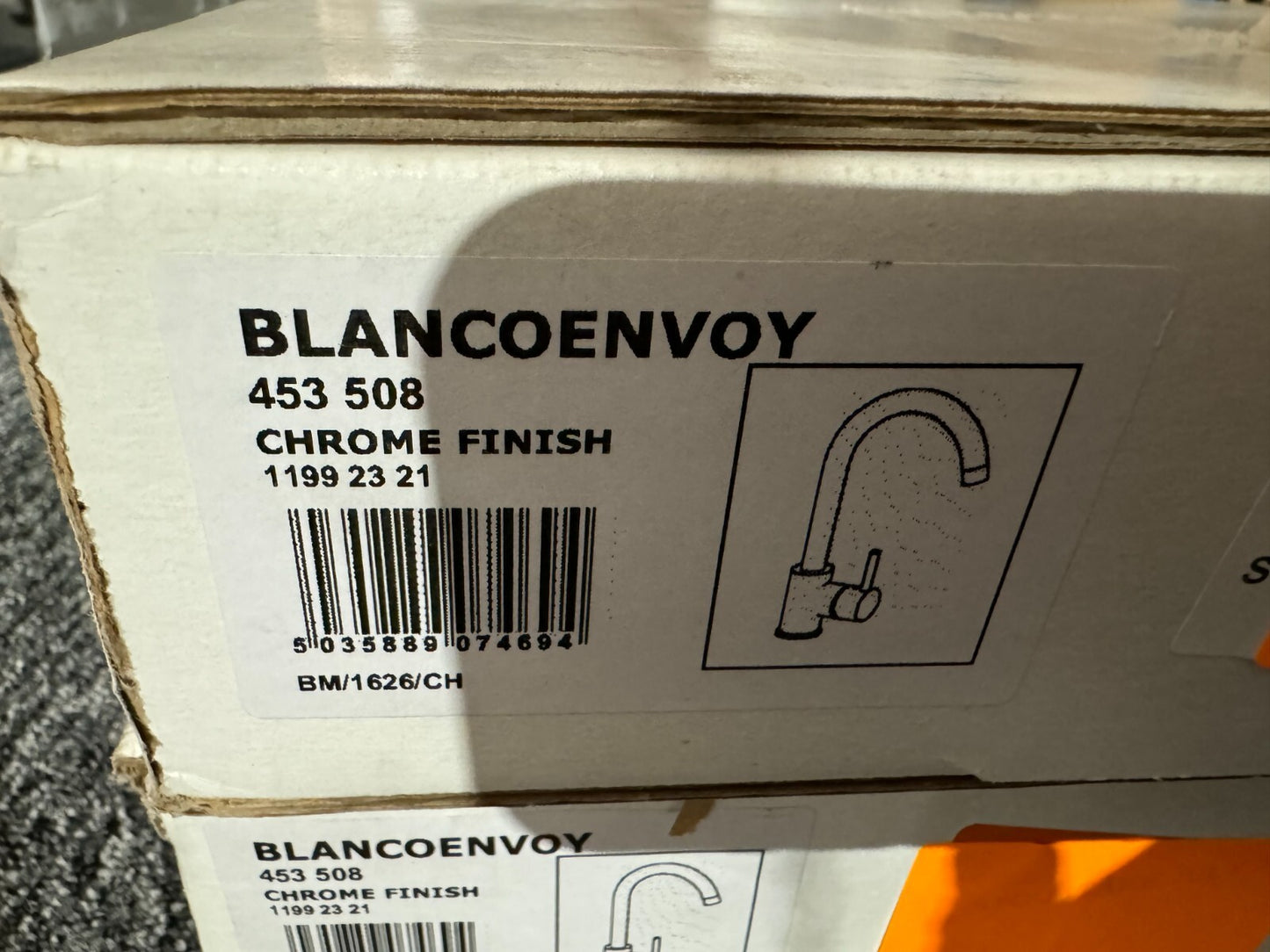 NEW BLANCO ENVOY KITCHEN TAP CHROME 453508 Lever Mixer Deck Mounted BR959