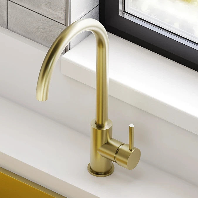NEW Modern GOLD Brass Kitchen Mixer Victoria plumbing tap factory AX4536