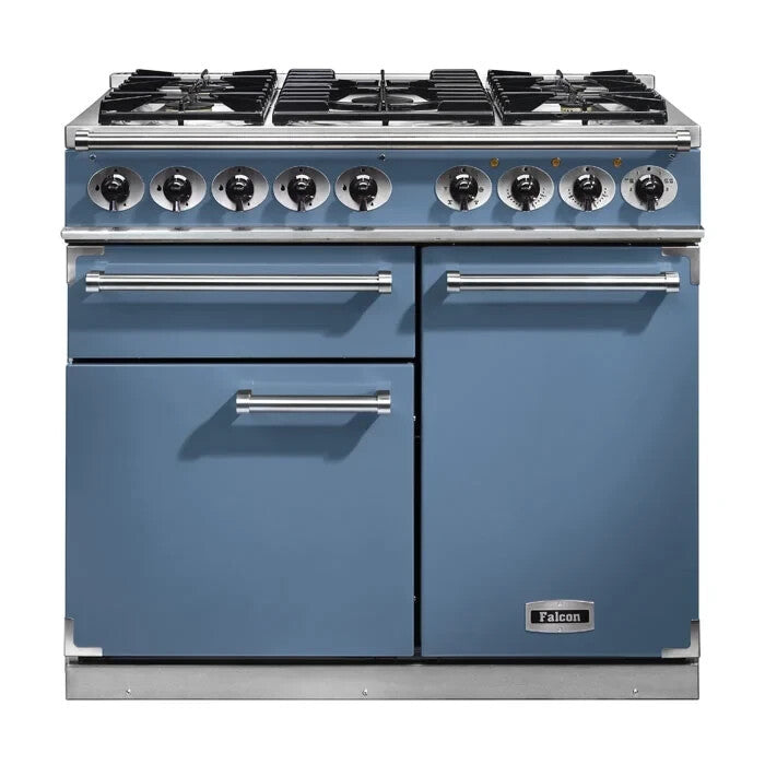 Ex Display Falcon Deluxe Dual Fual Range Cooker Oven F1000DXDFCA/NM blue BR2215