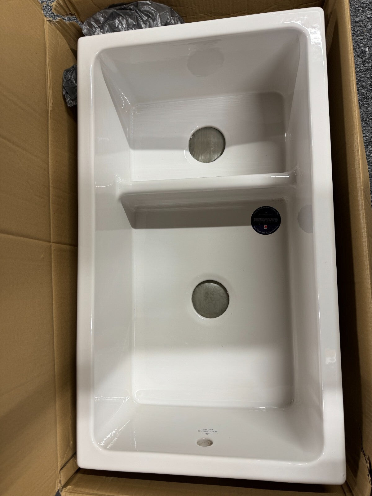 New Whitebirk 362532 Under mounted Langho Kitchen double bowl Sink BR2198