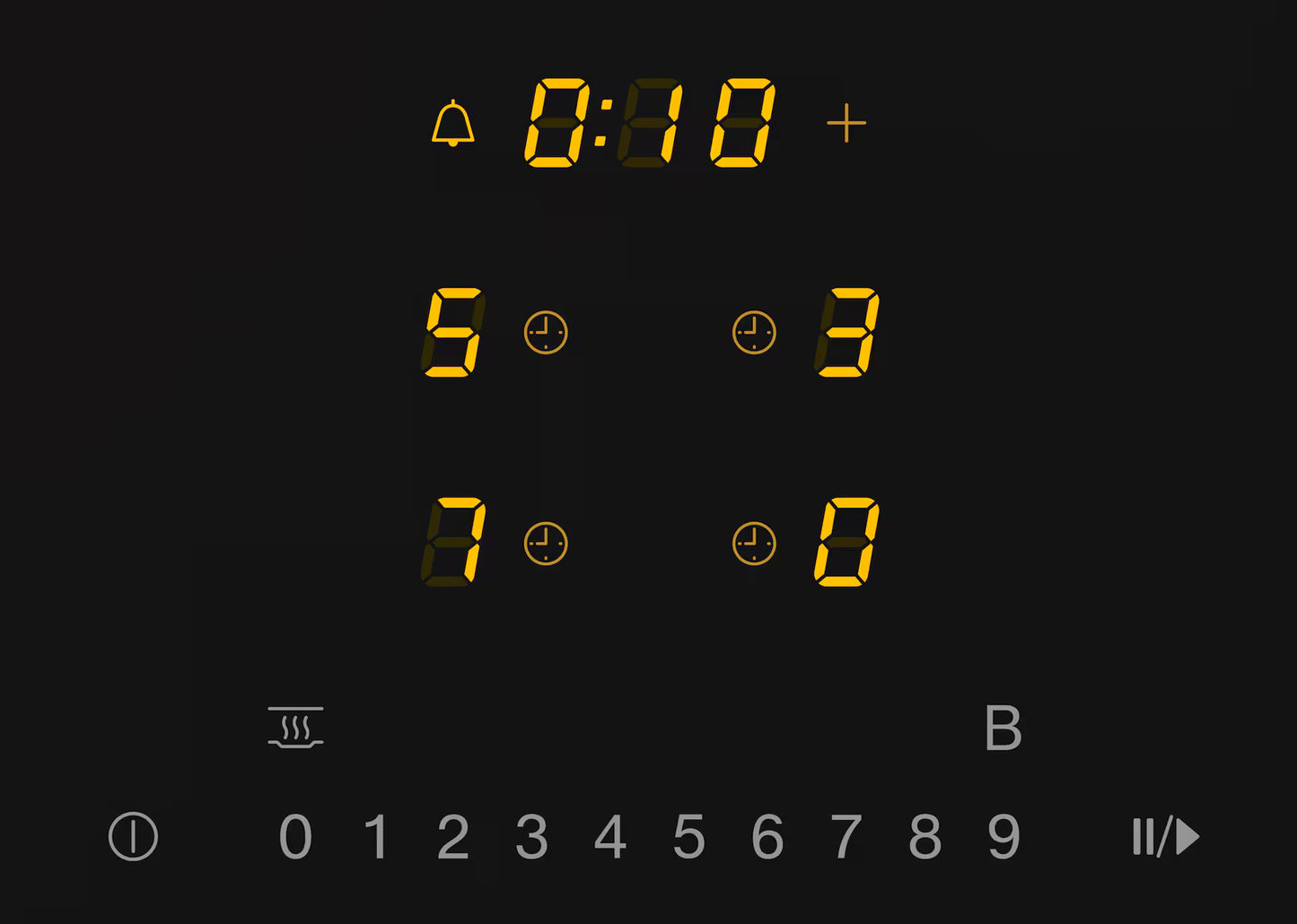 NEW Miele KM 7361 FL Induction hob with onset controls Silver Cooktop AX201