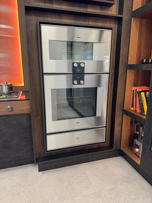 EX Display UNUSED Gaggenau Oven Steam Cooker Drawer Set 76cm BO480112 BS484112 WS482110