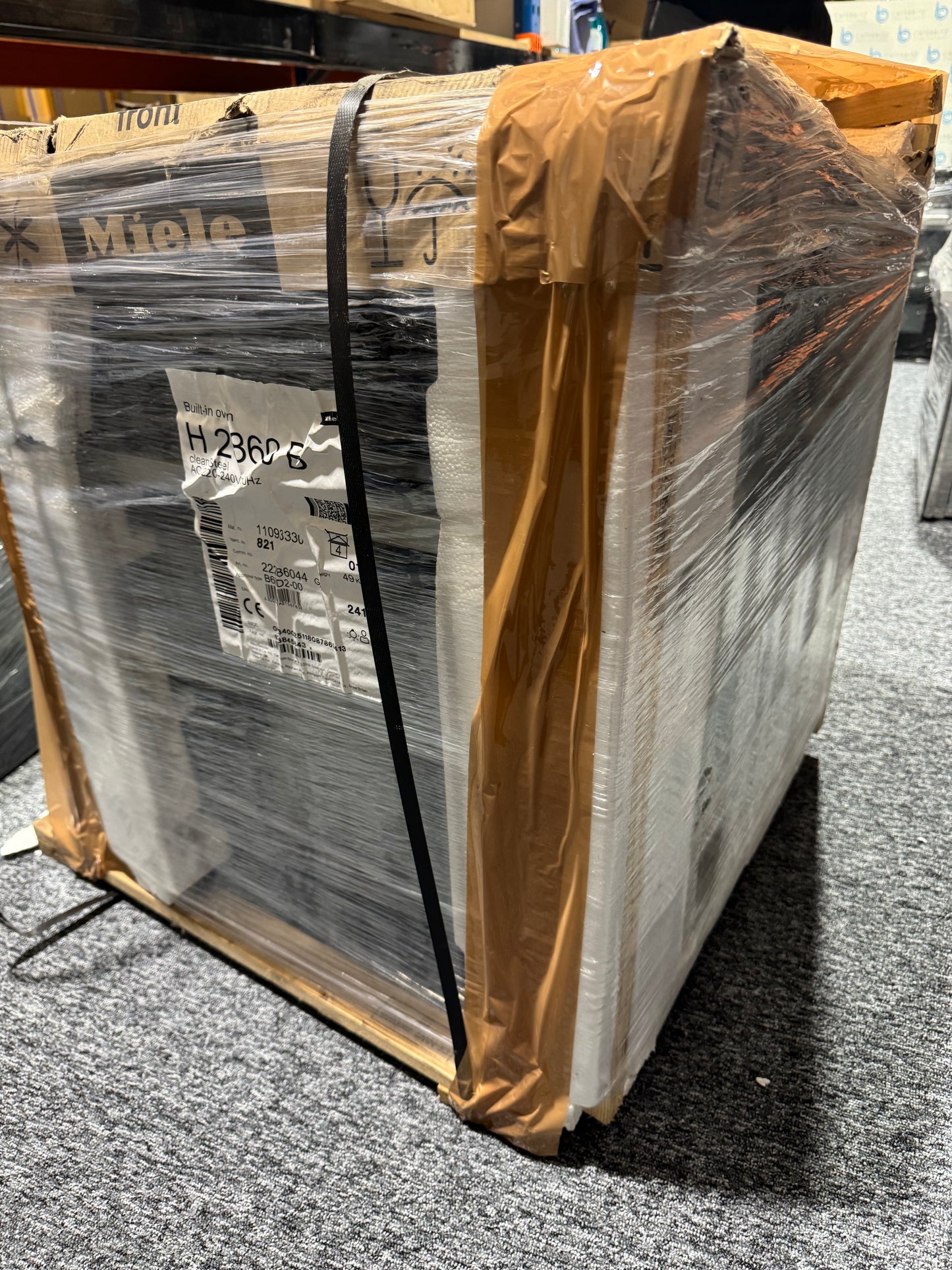New Miele H 2860 B Built In Oven Cooker Clean Steel BR2382