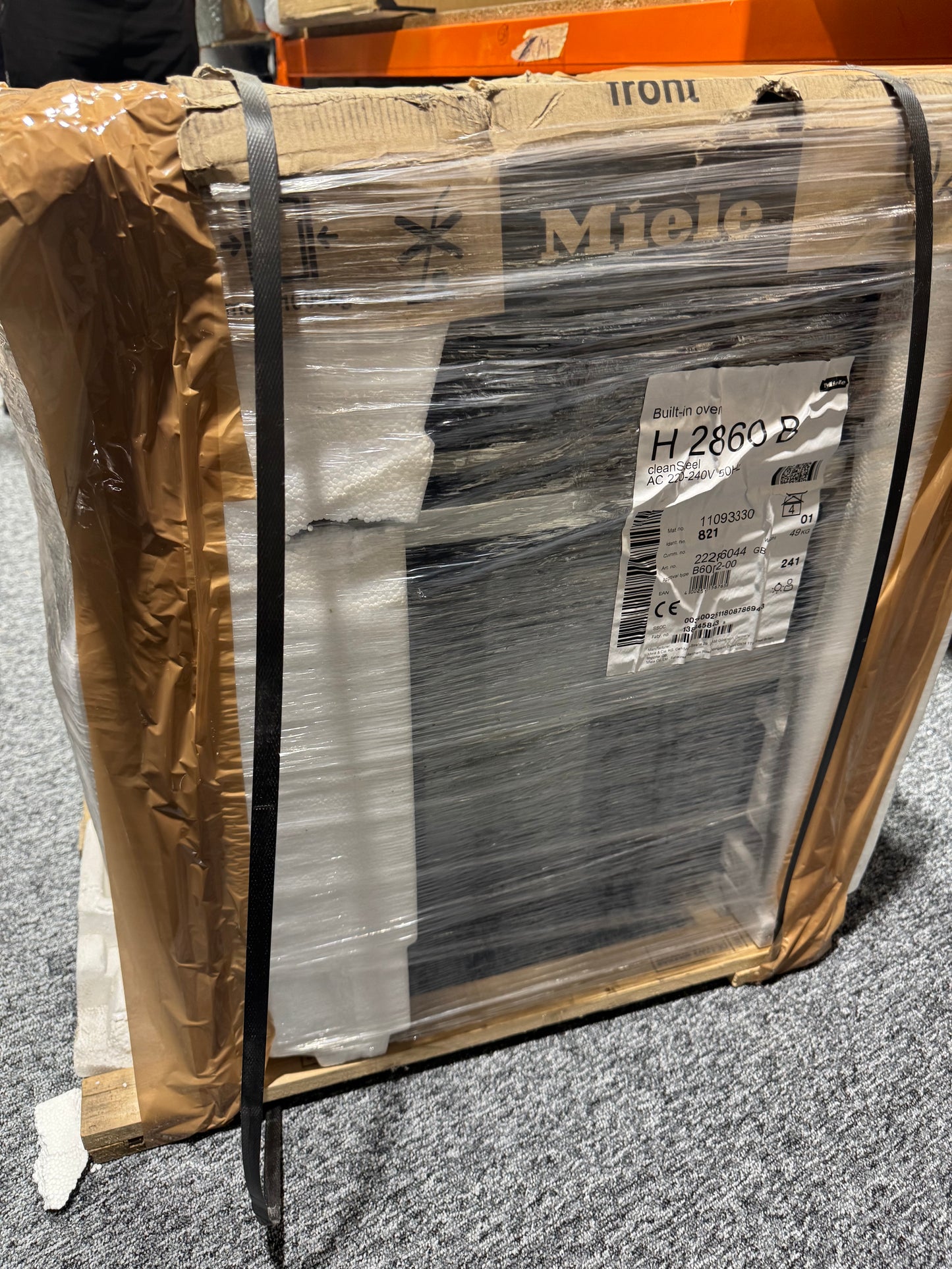 New Miele H 2860 B Built In Oven Cooker Clean Steel BR2382