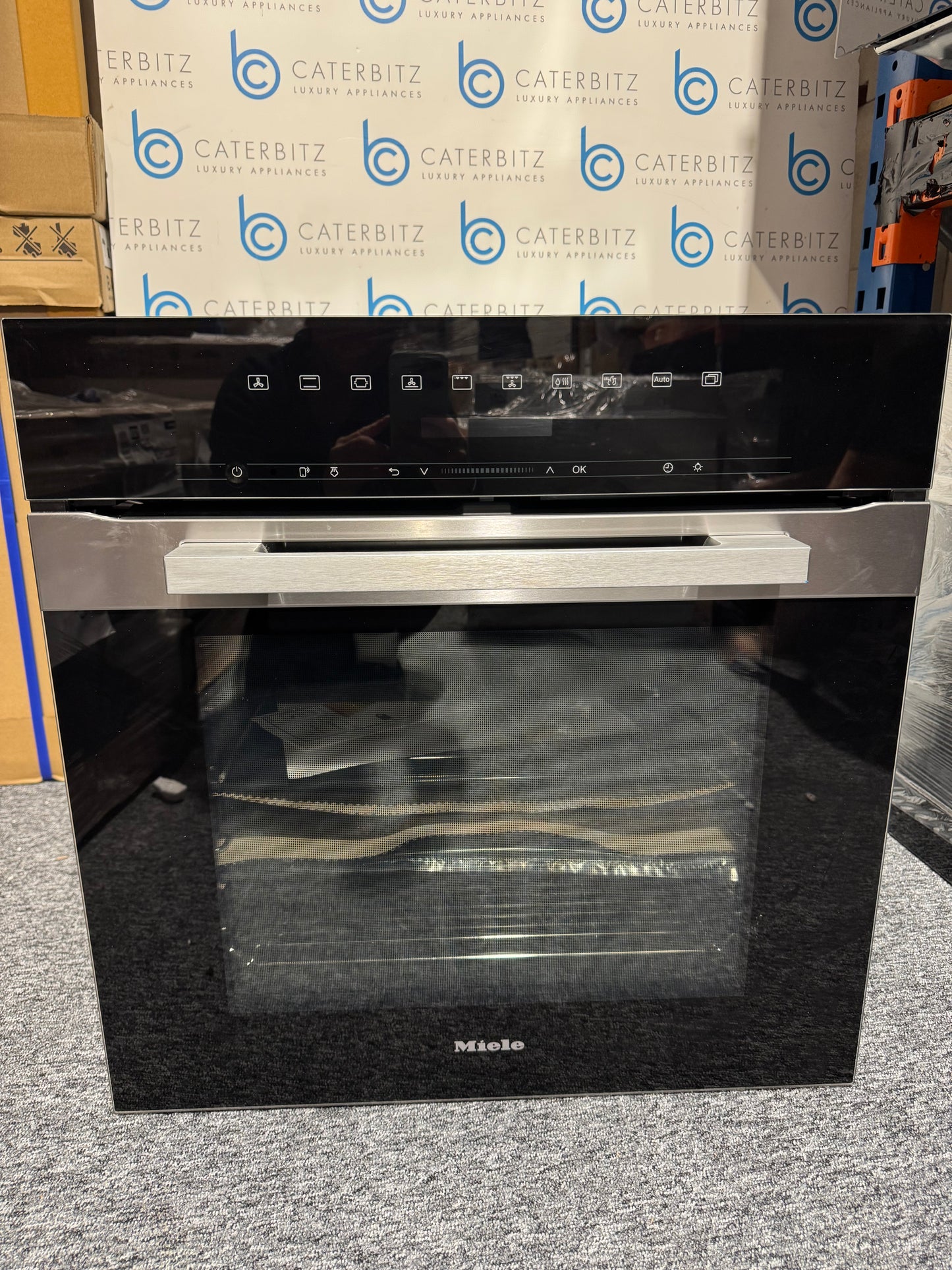 New UNUSED Miele H 7264 BP Built In Oven Cooker Clean Steel BR2384
