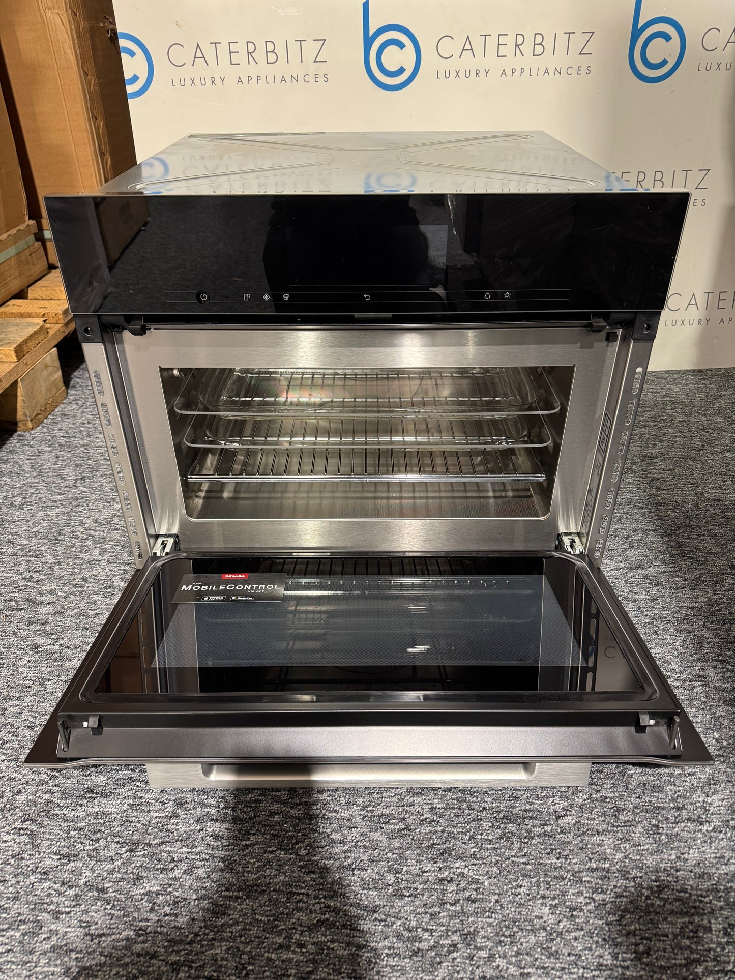 New Miele H 7840 BM Built In Combi Oven Cooker clean steel BR2397