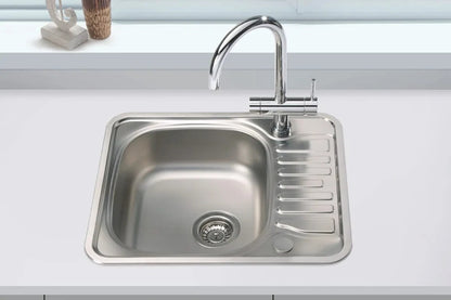 NEW Stainless Steel Single Bowl kitchen sink & Drainer Carsyil AX4324
