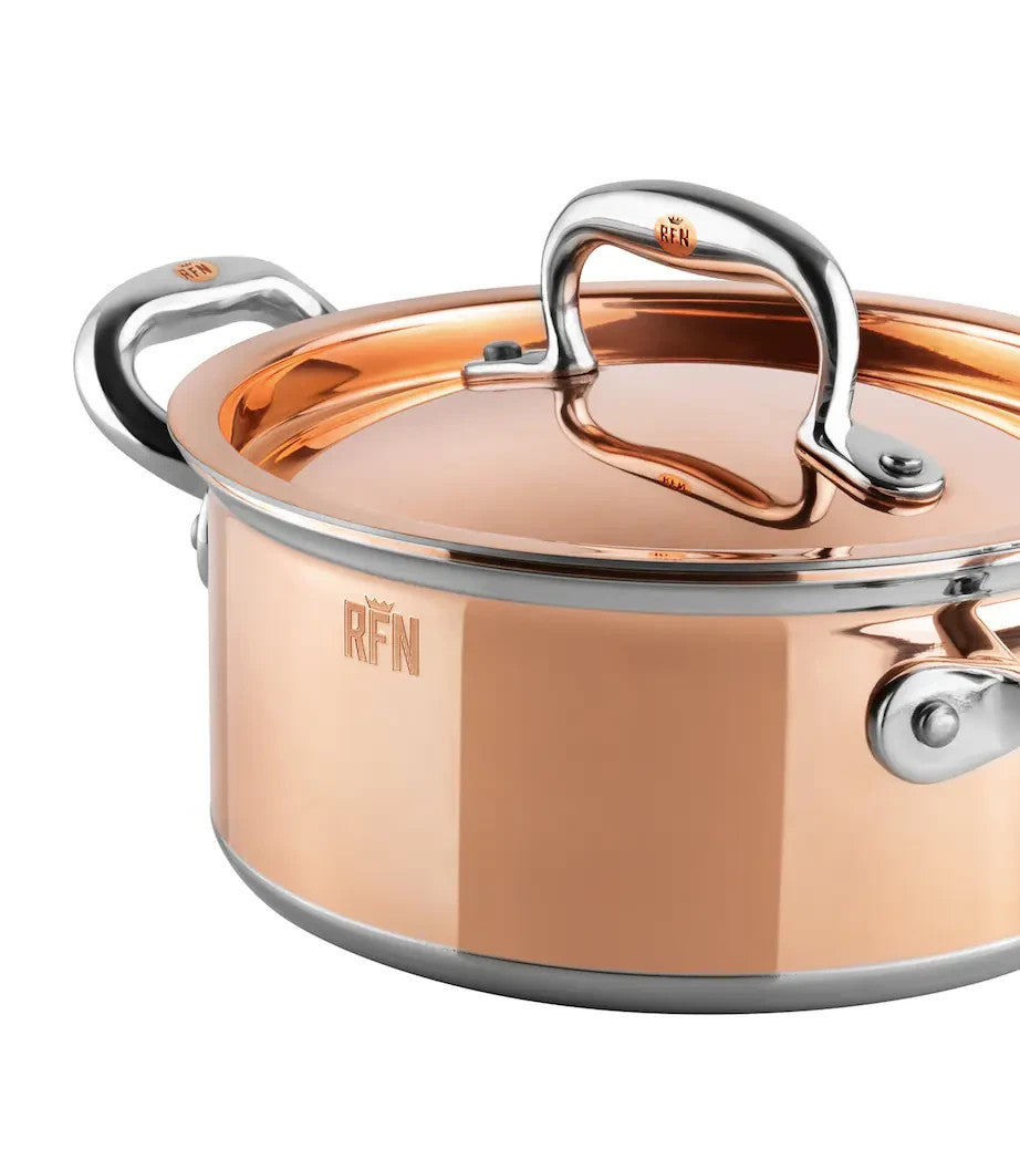NEW Ruffoni Con Classe 22cm Covered Saucepan Pot Cookware Copper AX