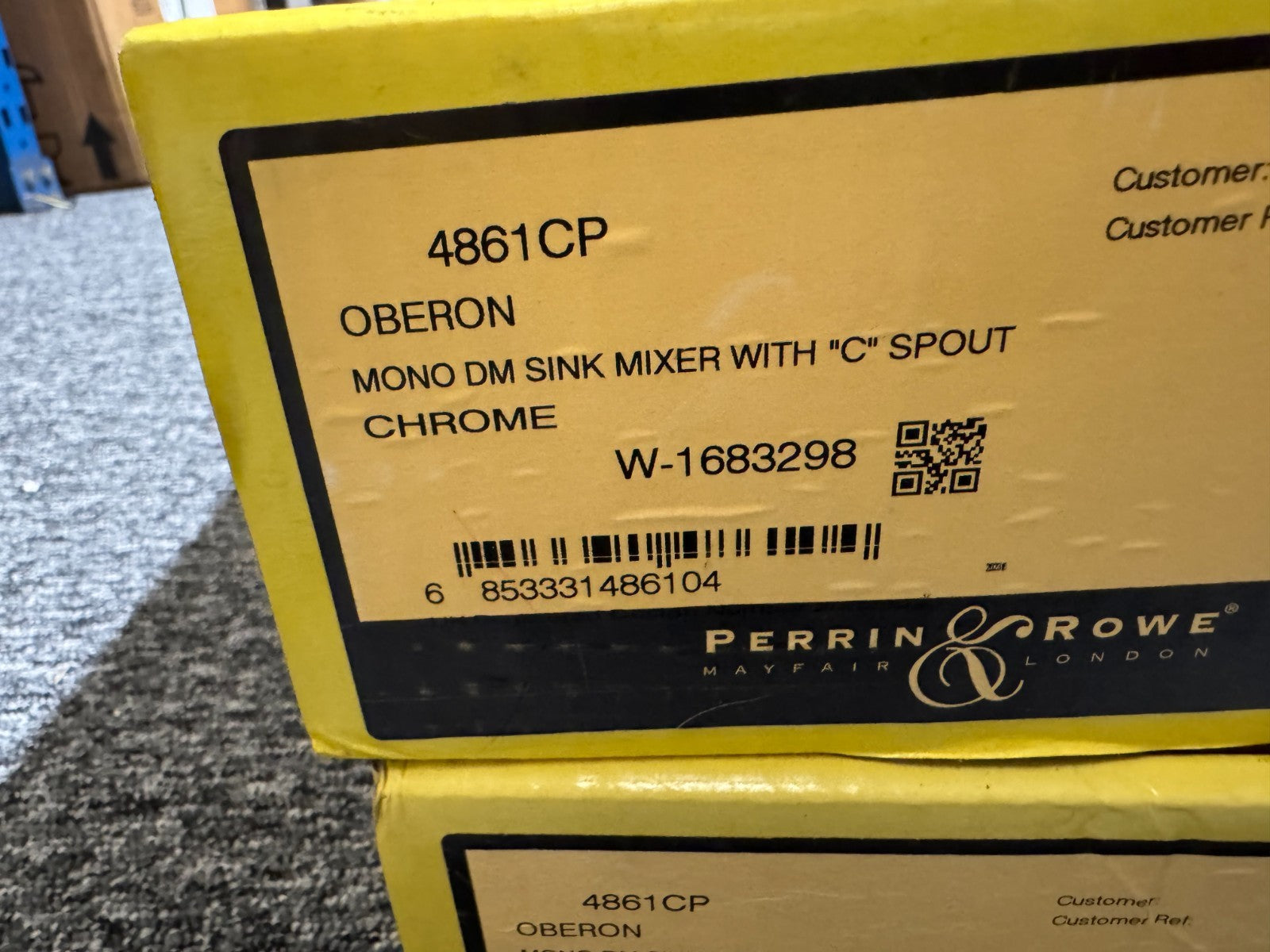 NEW Perrin & Rowe 4861CP Oberon Kitchen Mixer Tap CHROME BR4196