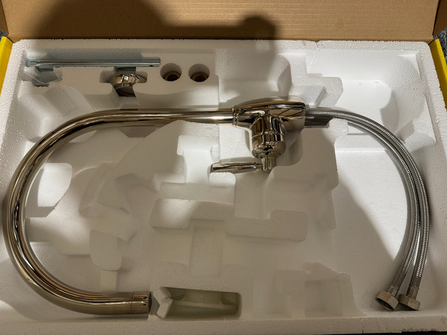 NEW Perrin & Rowe 4841NI Mimas Single Lever Tap with C Spout NICKEL BR4179