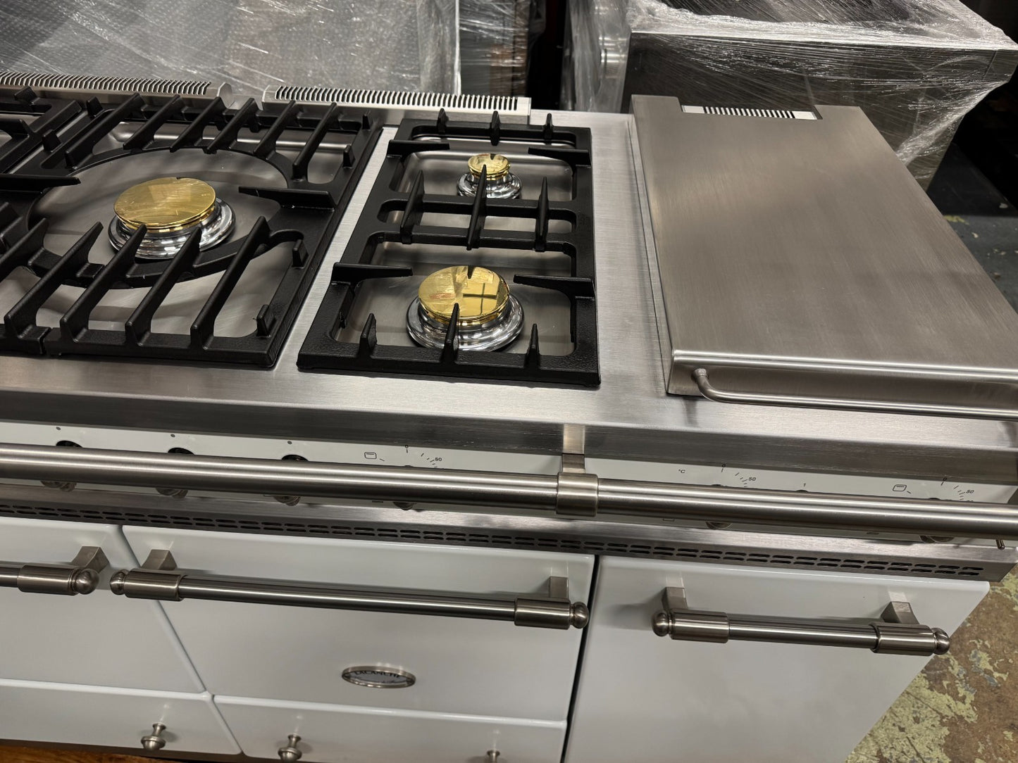 Lacanche Flavigny 1805mm Range Cooker Oven White & Stainless Steel BR4141