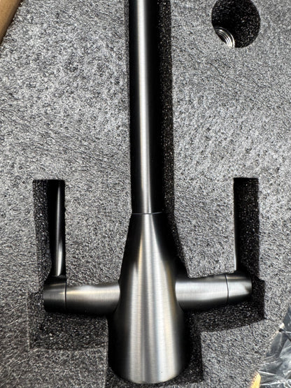 NEW Gunmetal Twin Lever round Mixer Carysil Victoria plumbing tap factory AX4572