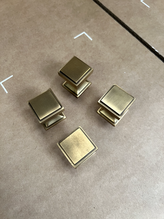 New  Solid Brass Jefferson Cabinet Handle Knob 25mm kitchen Bathroom