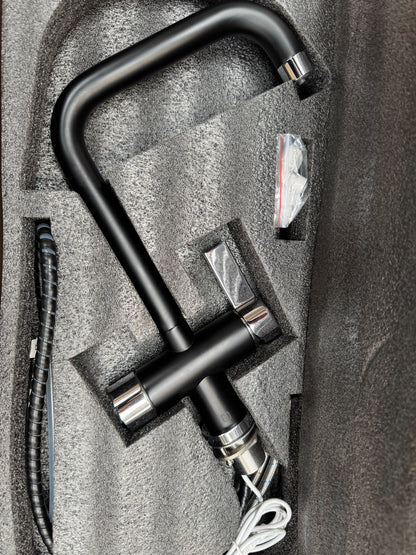 NEW Tap Factory Carysil Quilt Boiling Hot water Tap 4 n 1 twist AX4483 Black