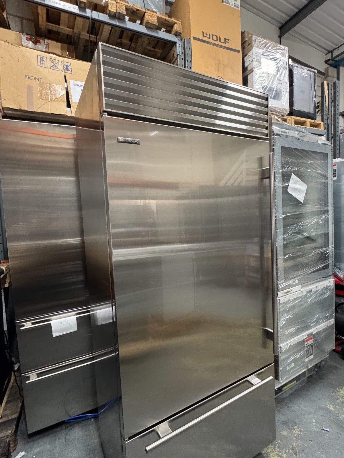 Sub-Zero ICBBI-36U/S/th Fridge Freezer 36 inch ICE subzero w/ Side panels BR4140