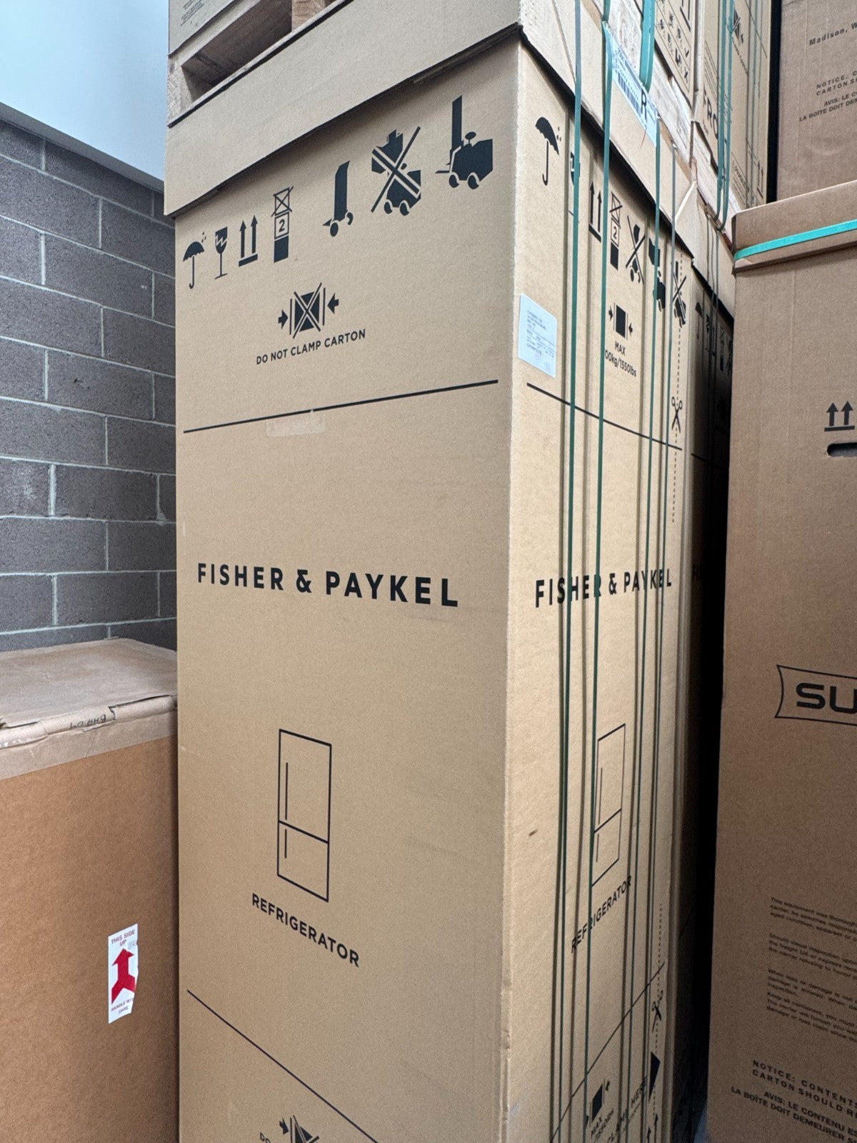 NEW Fisher & Paykel RS6121SRK2 Column Built in Fridge Refrigerator