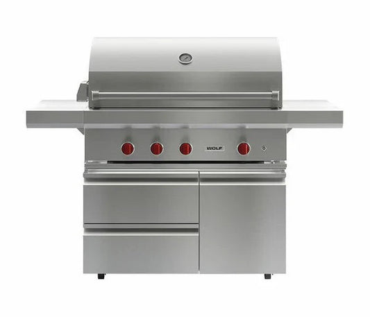 UNUSED Wolf 107cm Freestanding Gas Barbecue ICBOG42C BBQ