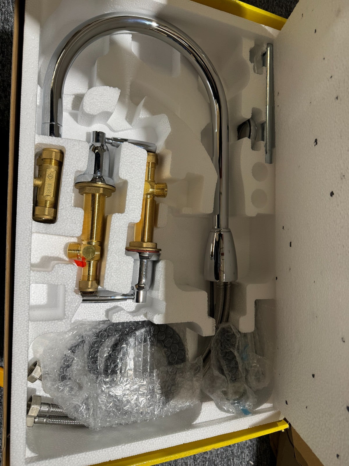New Perrin & Rowe 4891CP Callisto 4 Hole Kitchen Mixer Tap & Rinse CHROME AX4455