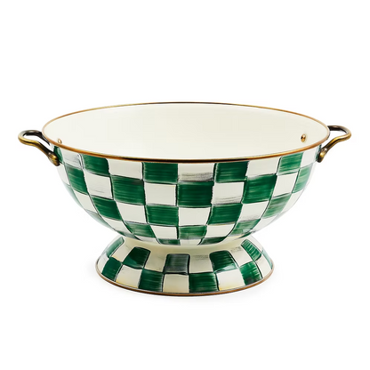 NEW Mackenzie-Childs EMERALD CHECK Items Enamel Finish IN STOCK Available Now