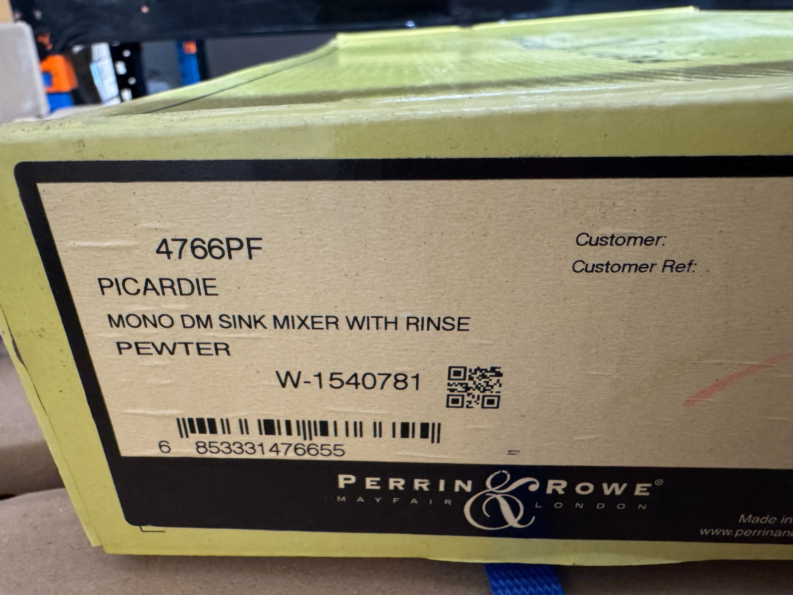 NEW Perrin & Rowe 4766PF Picardie Kitchen Mixer Tap & Rinse PEWTER BR4201