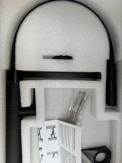 NEW Tap Factory Quilt filter Kitchen mixer Tap Spray Hose Black EQSPRAYMB AX4499