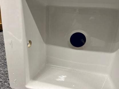 NEW Villeroy & Boch Timeline 60 1 Bowl White Ceramic Kitchen Sink Drainer BR882