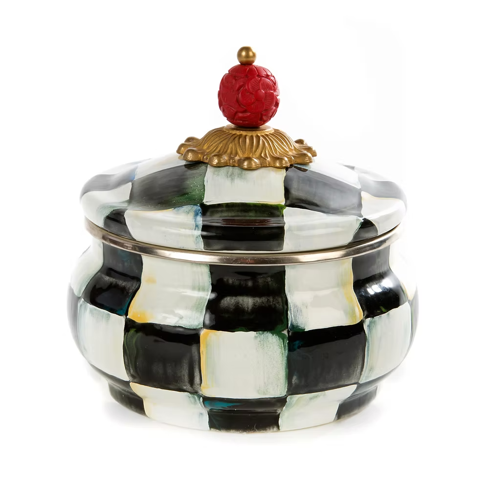 NEW Mackenzie-Childs Courtly Check Items Enamel Finish IN STOCK Available Now
