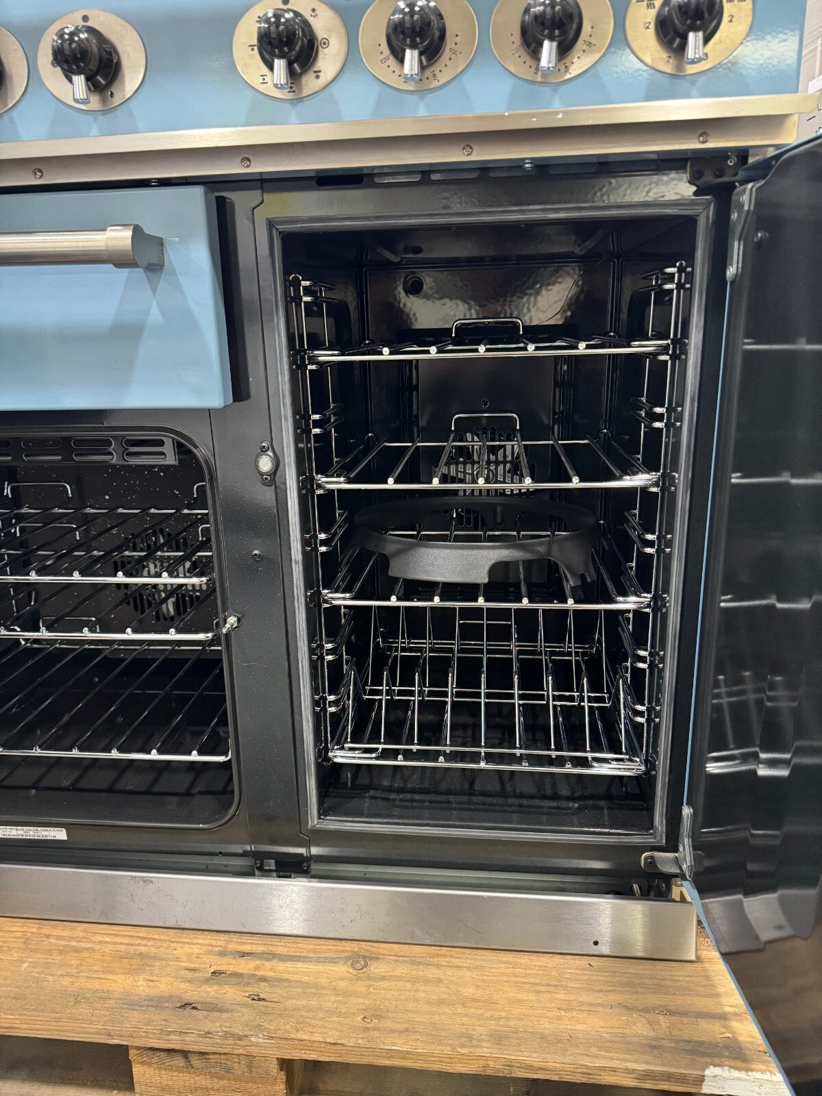 Ex Display Falcon Deluxe Dual Fual Range Cooker Oven F1000DXDFCA/NM blue BR2215