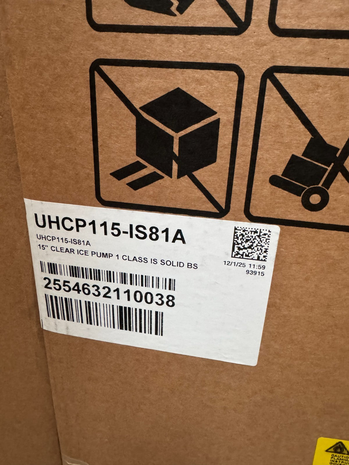 NEW U-Line UHCP115-IS81A Integrated Under counter Ice Maker Machine Subzero