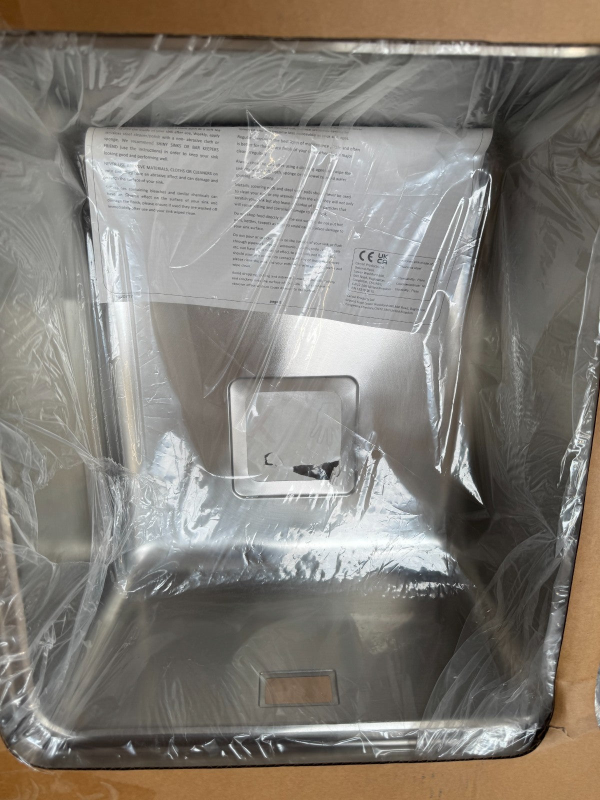 NEW 1.5 Bowl Stainless Steel Kitchen sink & Drainer 1000 x 520 AX4320