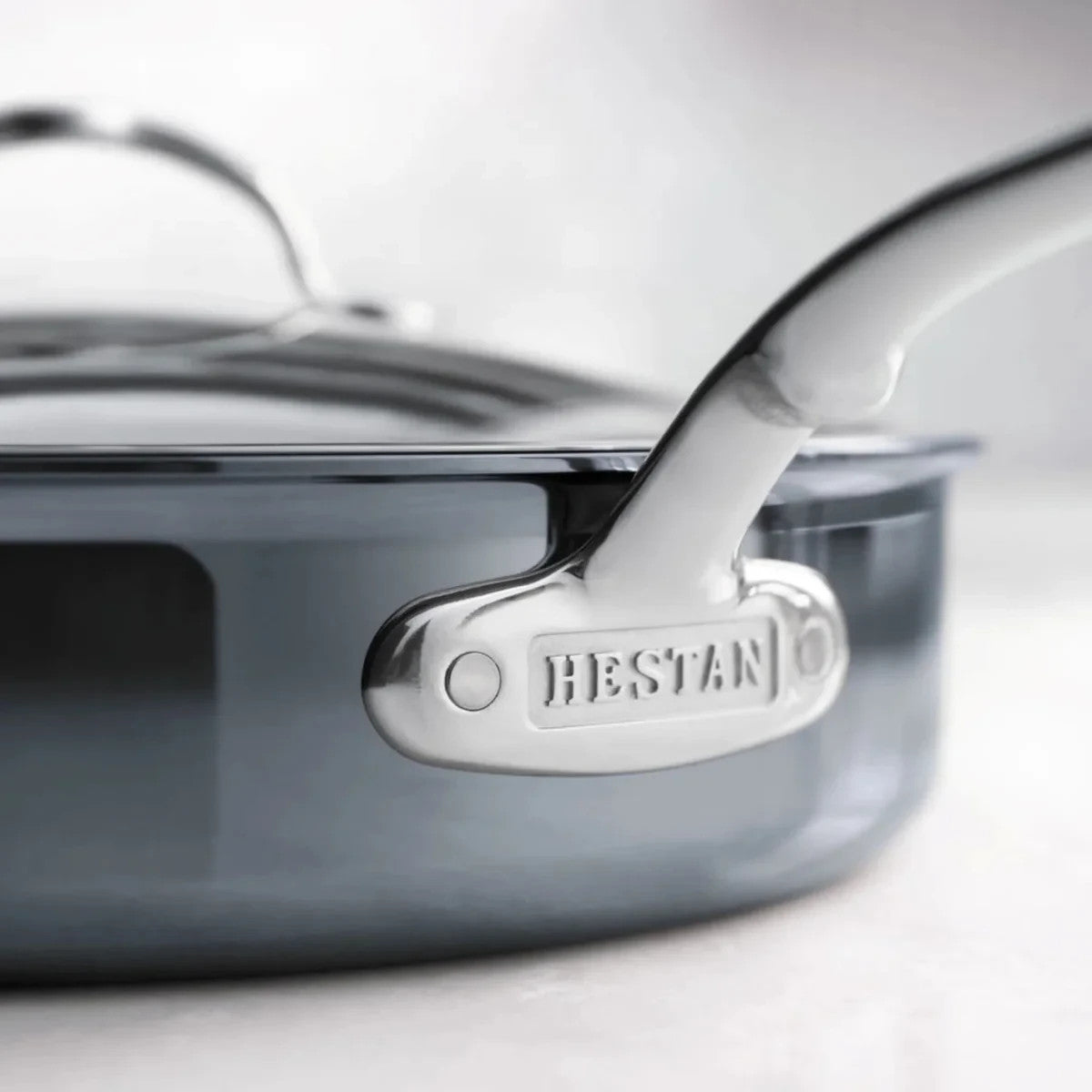 Hestan NanoBond Titanium Stainless Steel Saute Pan with Handle & Lid 30cm 60028