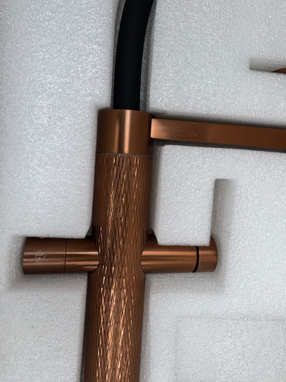 NEW Tap Factory Carysil Quilt Boiling Hot water Tap 4 n 1 twist AX4480 Copper