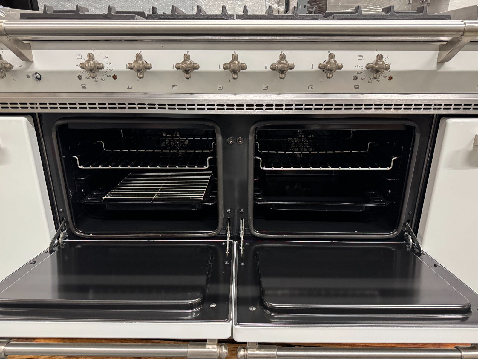 Lacanche Flavigny 1805mm Range Cooker Oven White & Stainless Steel BR4141