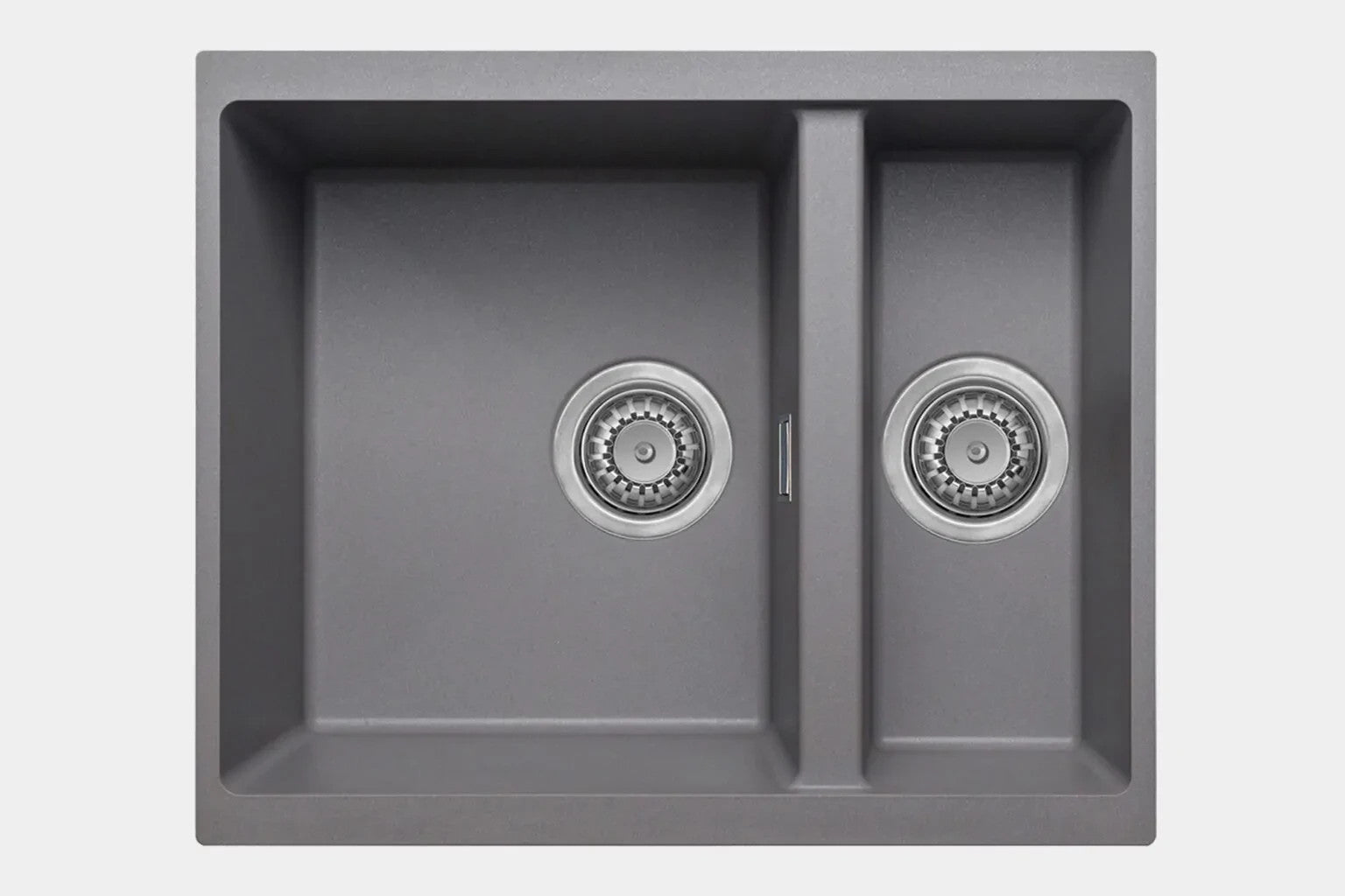 New Grey Double Bowl Kitchen Sink inset or Undermount  AX4321