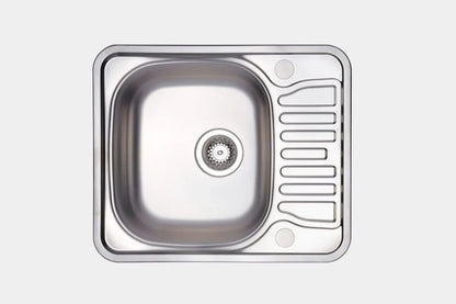 NEW Stainless Steel Single Bowl kitchen sink & Drainer Carsyil AX4324