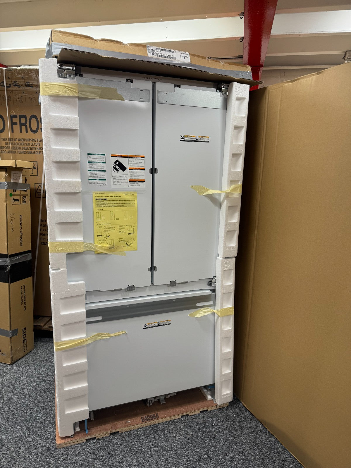 Fisher & Paykel RS90A3 French Door Fridge Freezer Integrated Opened AX