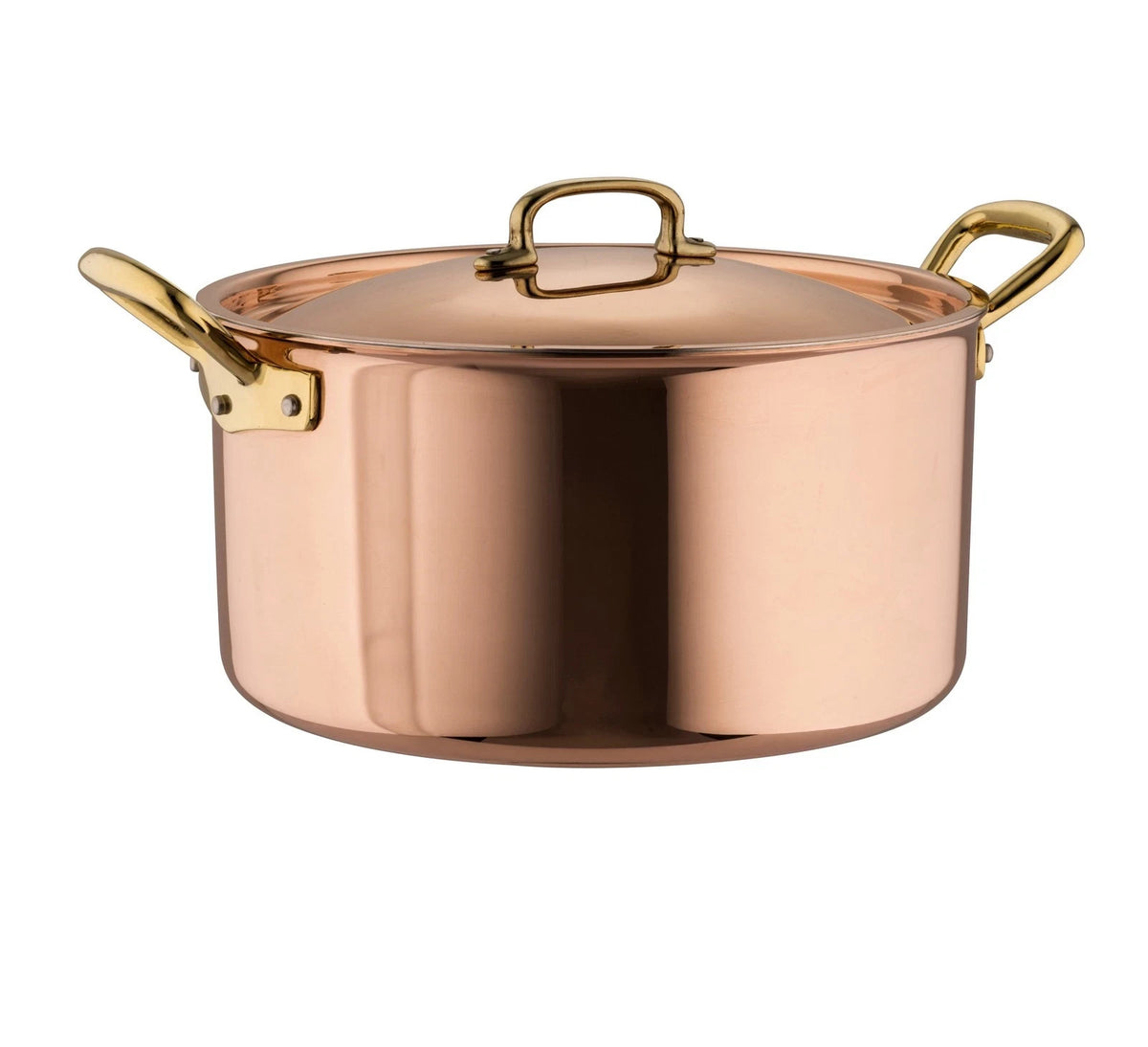 NEW Ruffoni Gustibus Covered Stockpot 26cm 8Qt Copper Pan Oven Safe Pot with Lid