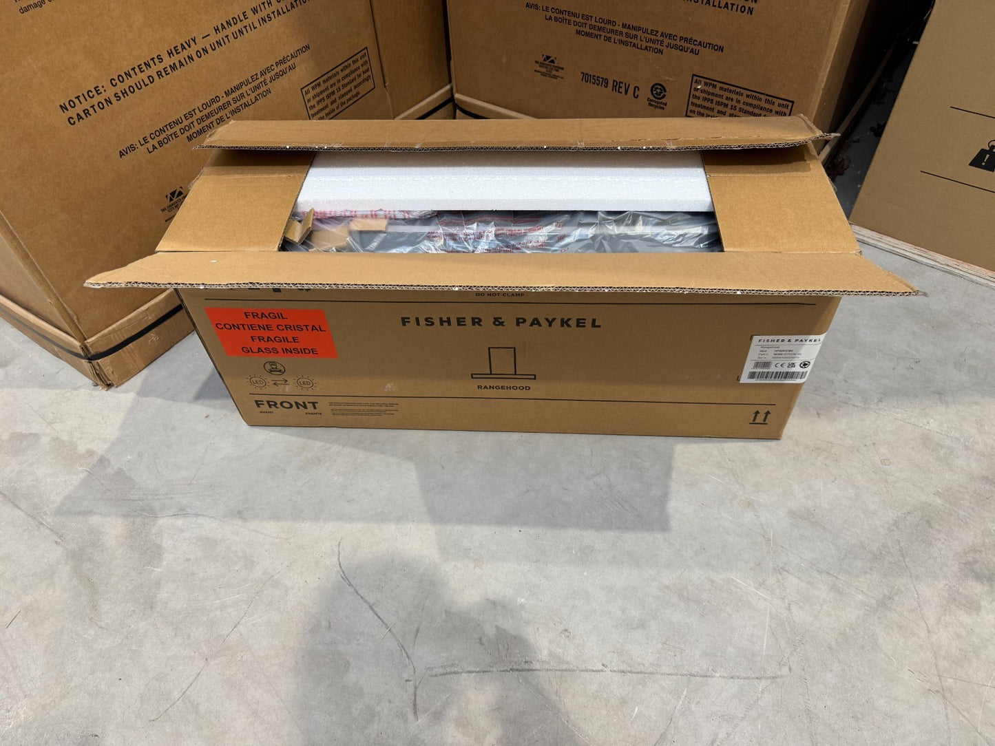 Fisher & Paykel Series 7 HP90IHCB4 90cm Black Built in Extractor Hood BR4213