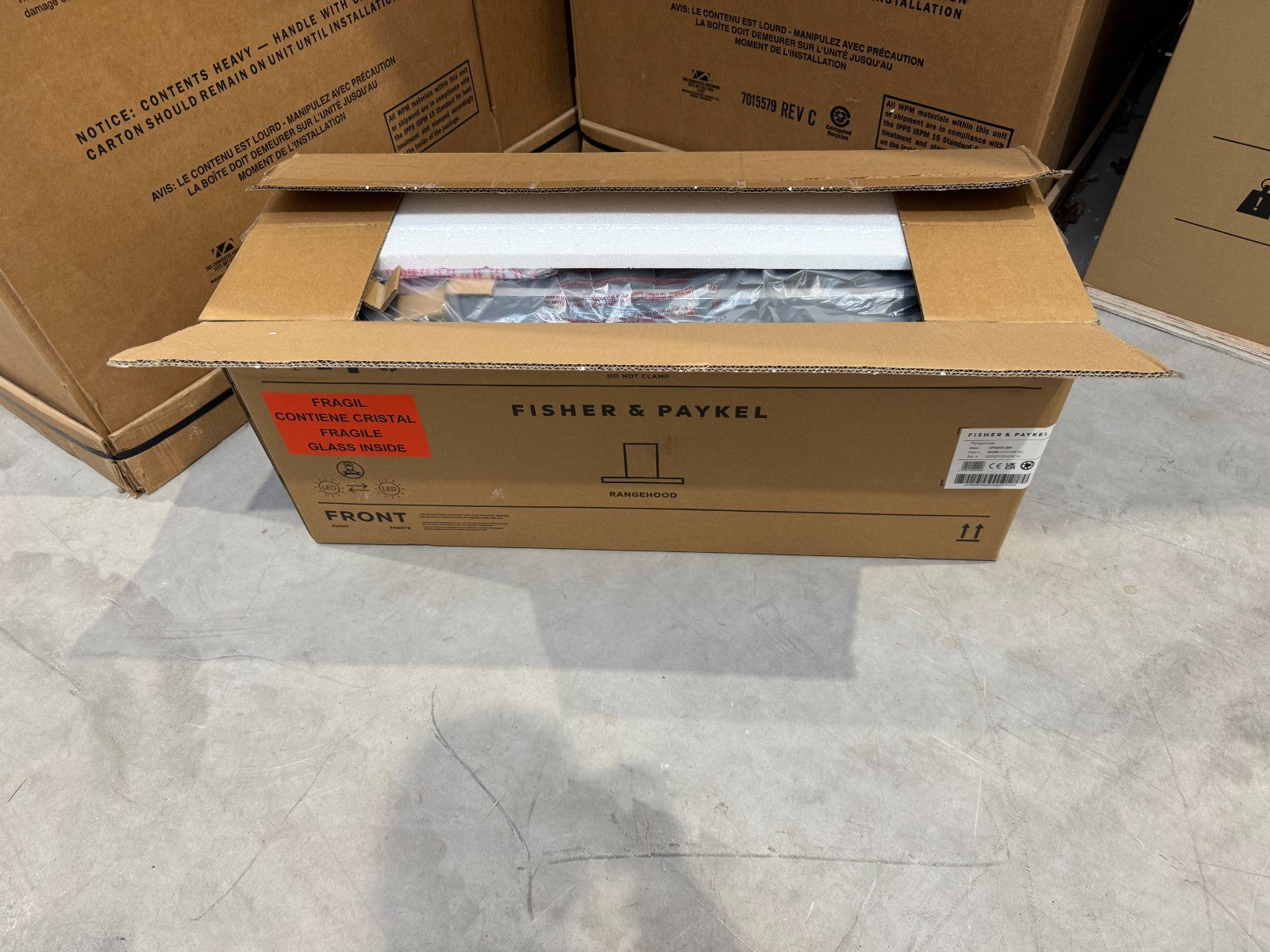 Fisher & Paykel Series 7 HP90IHCB4 90cm Black Built in Extractor Hood BR4213