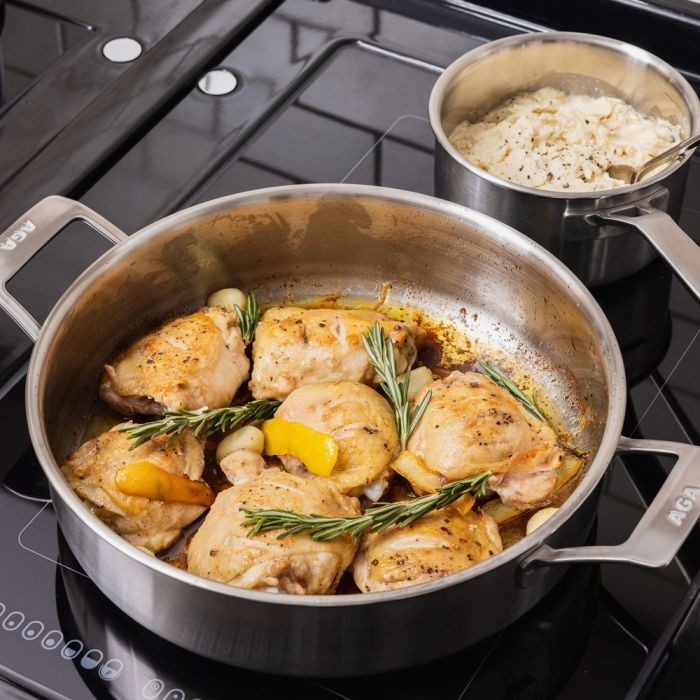 NEW Authentic AGA 5-Ply Stainless Steel 28cm Serving Pan Pot CookShop IN STOCK