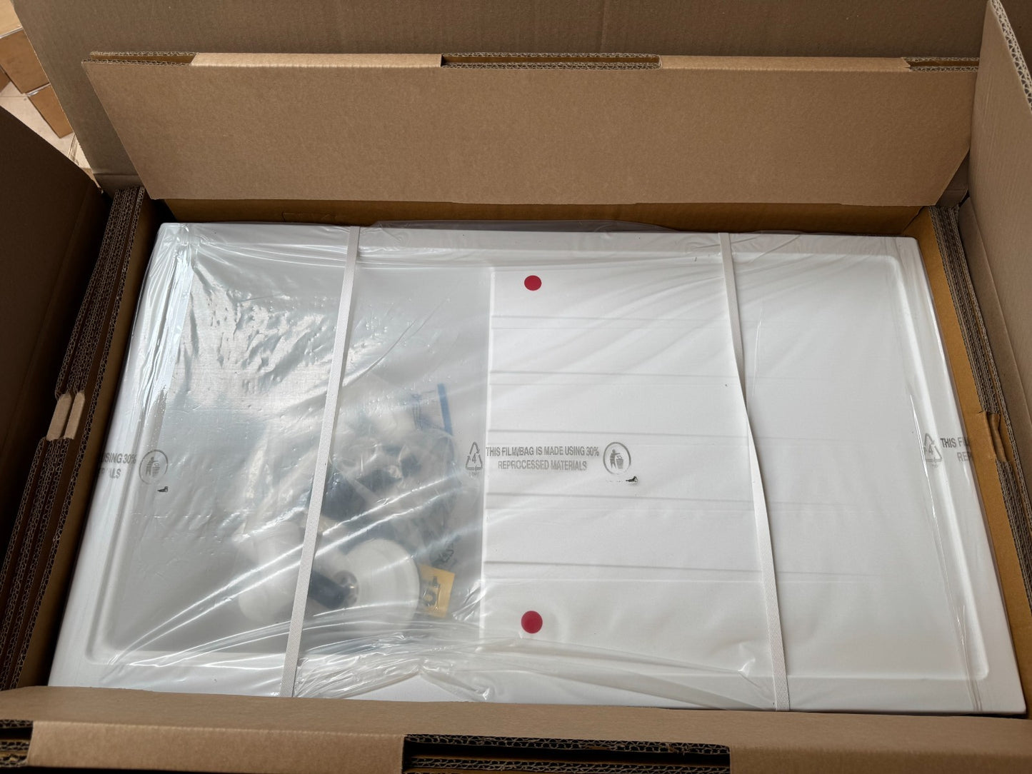 NEW CARYSIL VD100 Granite Sink 1000×500 Single Deep Bowl & Drainer White AX4322