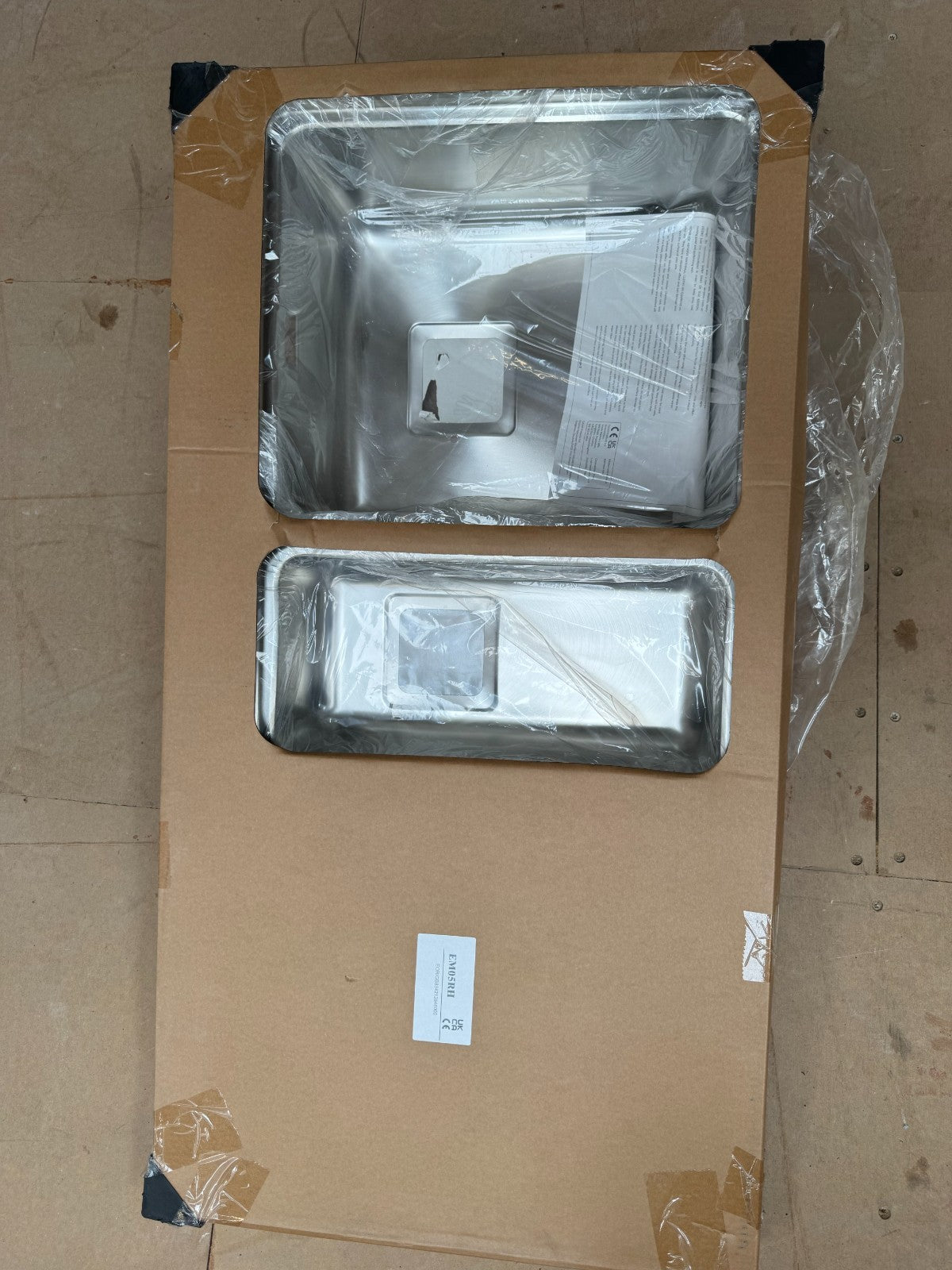 NEW 1.5 Bowl Stainless Steel Kitchen sink & Drainer 1000 x 520 AX4320
