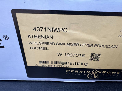 NEW Perrin & Rowe 4371NIWPC Athenian Phoenician Kitchen Mixer Tap NICKEL AX4310