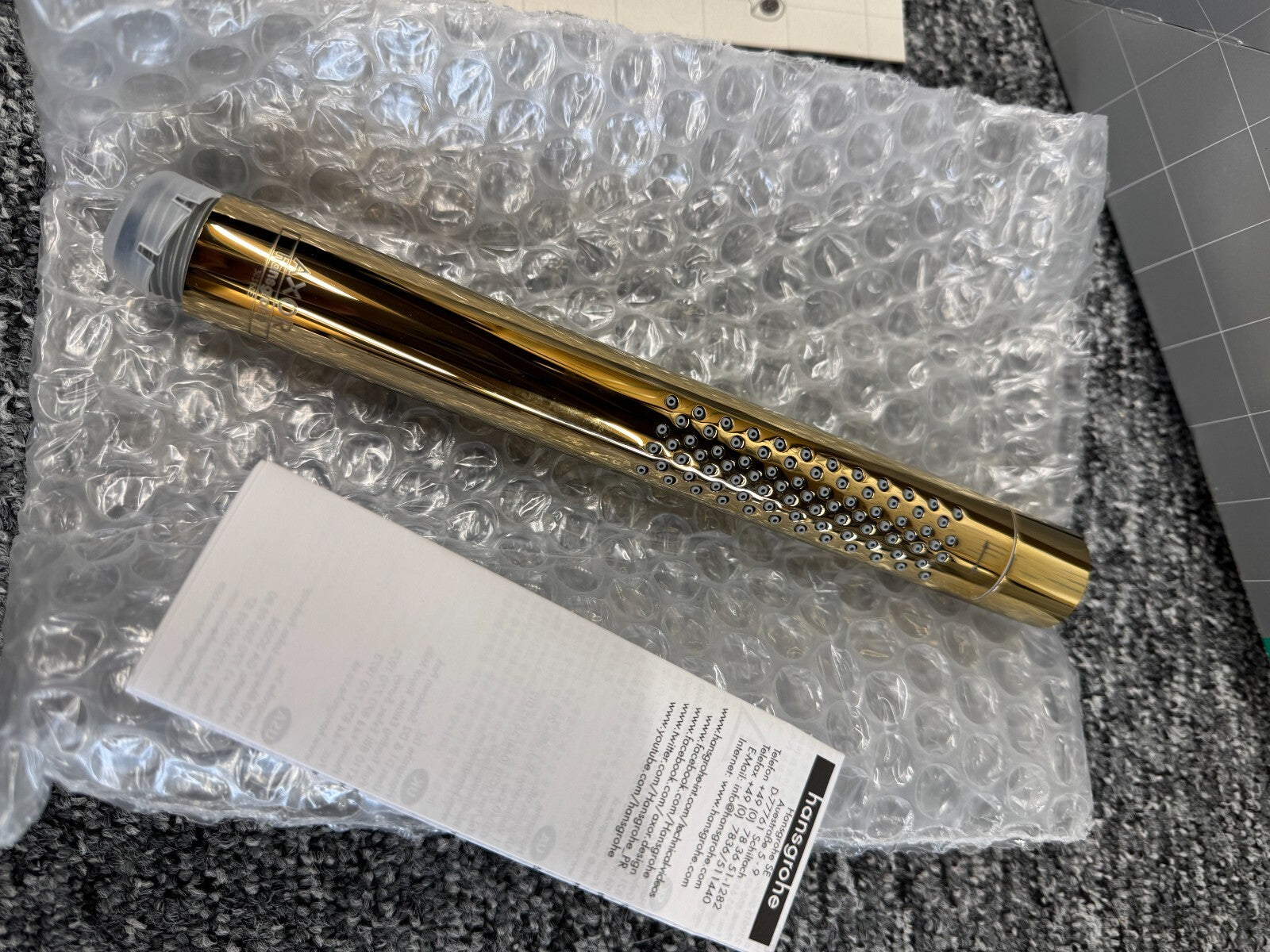 NEW Hansgrohe Axor Starck 28532990 Hand Shower Polished Gold BR836