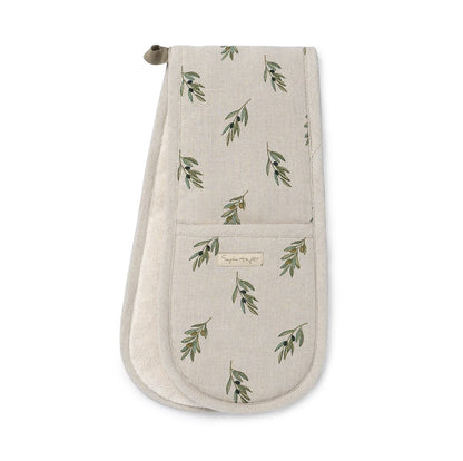 NEW Sophie Allport OLIVE LINEN Double Oven Gloves & Matching Items IN STOCK